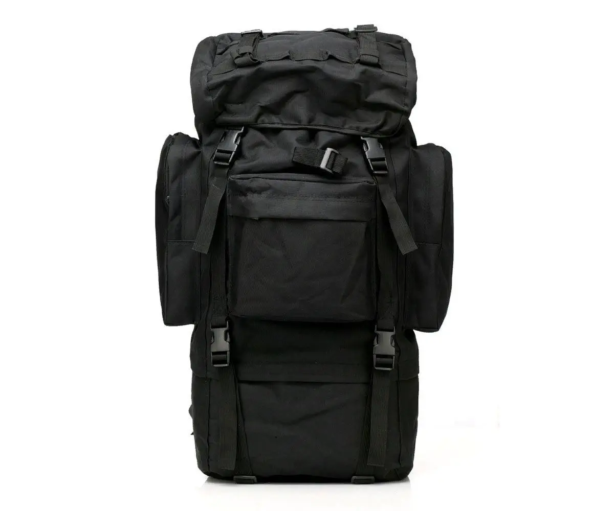 Backpack tactical machine 75 liters black backpacks hiking |