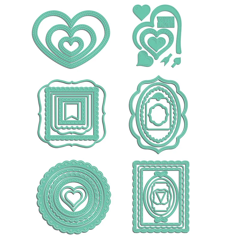 Stitched Heart Scalloped Circle Rectangle Oval Frames Metal Cutting Dies for DIY Scrapbooking Paper Cards Making Crafts 2020 New
Stitched Heart Scalloped Circle Rectangle Oval Frames Metal Cutting Dies for DIY Scrapbooking Paper Cards Making Crafts 2020 New
