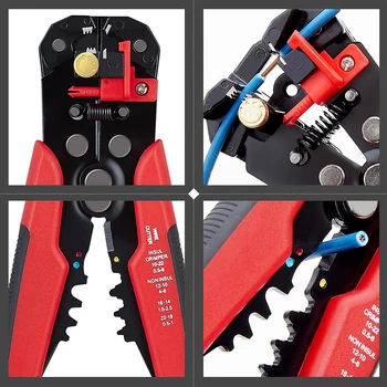 Crimper Cable Cutter Automatic Wire Stripper Multifunction Stripping Tool Crimping Pliers Terminal Electric Bicycle Repair Tool
Crimper Cable Cutter Automatic Wire Stripper Multifunction Stripping Tool Crimping Pliers Terminal Electric Bicycle Repair Tool