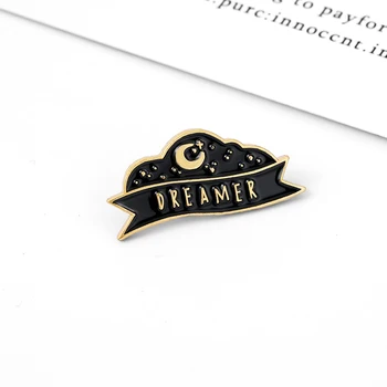 DREAMER enamel pin brooch Stars moon clouds Creative modeling pin Lapel pins badges Clothes bag jewelry Collector gifts
DREAMER enamel pin brooch Stars moon clouds Creative modeling pin Lapel pins badges Clothes bag jewelry Collector gifts