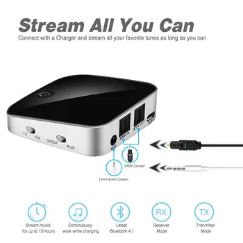 Wireless Bluetooth AudioTransmitter Receiver 3.5 Mm AUX 2 In 1 with Optical Fiber Socket HD Video Adapterfor Tablet PC TV Xbox
Wireless Bluetooth AudioTransmitter Receiver 3.5 Mm AUX 2 In 1 with Optical Fiber Socket HD Video Adapterfor Tablet PC TV Xbox