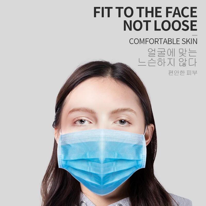 Dust face Mask 3 Layer Non-woven Thickened Disposable Mouth Mask Anti-virus Mask Earloop Facial Protective Cover Safety Masks
Dust face Mask 3 Layer Non-woven Thickened Disposable Mouth Mask Anti-virus Mask Earloop Facial Protective Cover Safety Masks