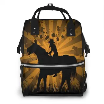 Fashion Mummy Maternity Nappy Bag Vintage Cowboy On Field Large Capacity Baby Bag Travel Nursing Bag for Baby Care
Fashion Mummy Maternity Nappy Bag Vintage Cowboy On Field Large Capacity Baby Bag Travel Nursing Bag for Baby Care
