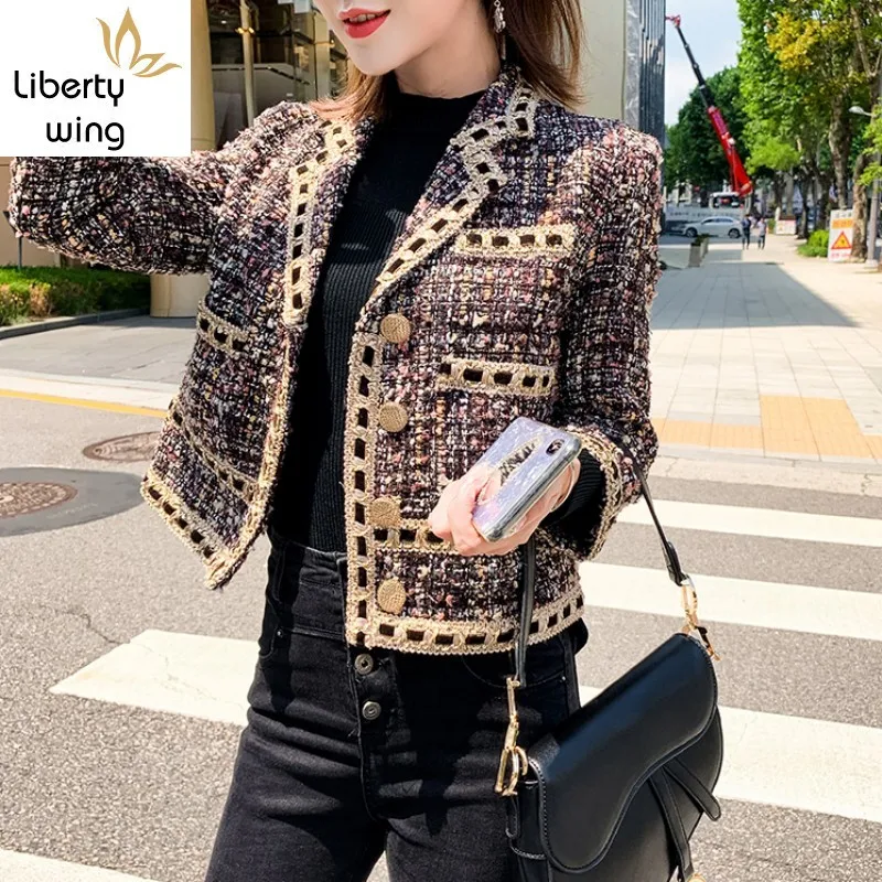 Brand Fashion Women Short Tweed Single Breasted Twill Slim Fit Office Ladies Jacket Elegant Outwear Coat Chaqueta Mujer
Brand Fashion Women Short Tweed Single Breasted Twill Slim Fit Office Ladies Jacket Elegant Outwear Coat Chaqueta Mujer