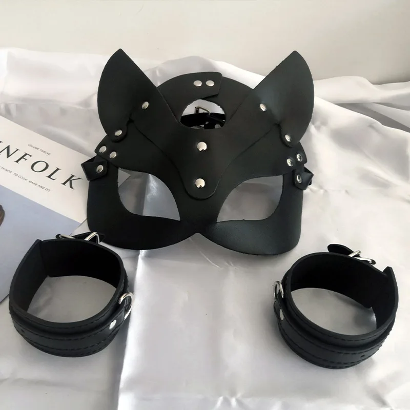 

Women Sexy Eye Mask Half Eyes Face Cat Leather Masks For Masquerade Party Carnival Cosplay Fancy Masks Dropshiping