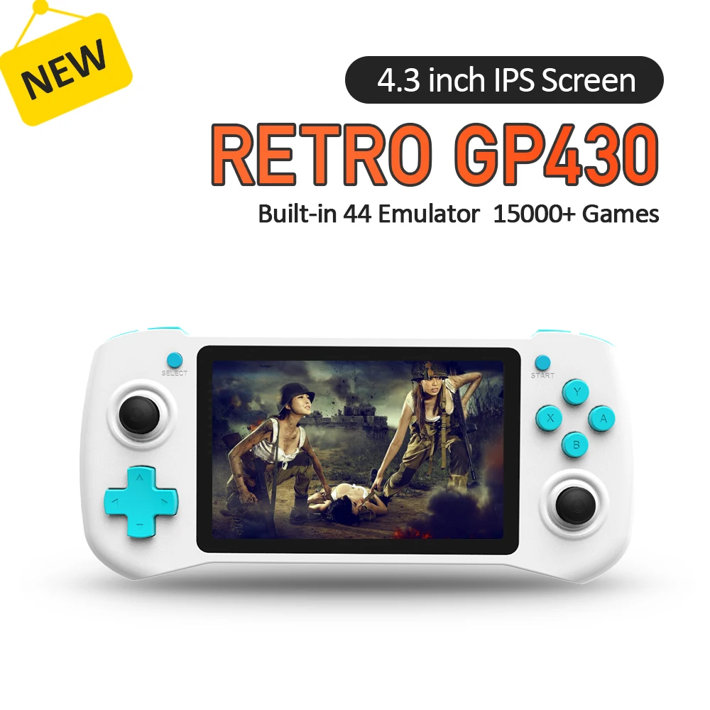 GP430 Game Console Raspberry Pi HDMI Output Portable Handheld Game Player for PS1/N64/NDS/SNES With 15000 Games Retro Console
GP430 Game Console Raspberry Pi HDMI Output Portable Handheld Game Player for PS1/N64/NDS/SNES With 15000 Games Retro Console