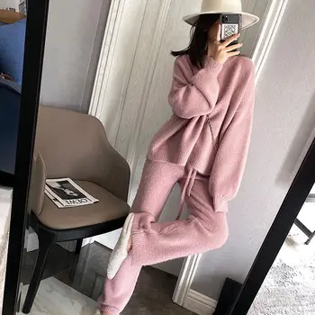 Fashion knitted suit women new style fashion pure color simple temperament casual sweater sweater wide leg pants two piece set
Fashion knitted suit women new style fashion pure color simple temperament casual sweater sweater wide leg pants two piece set