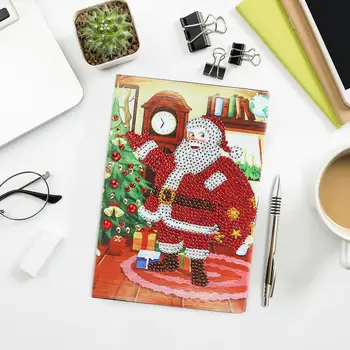 Santa Claus Snowman Pattern Notebook Special Shaped Diamond Painting 50 Pages Exquisite Sketchbook A5 DIY Writing Crafts
Santa Claus Snowman Pattern Notebook Special Shaped Diamond Painting 50 Pages Exquisite Sketchbook A5 DIY Writing Crafts