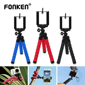 Octopus Mini Tripod For GoPro Smartphone Camera Phone Holder Outdoor Flexible Sponge Clip Stand With Bluetooth Selfie Remote
Octopus Mini Tripod For GoPro Smartphone Camera Phone Holder Outdoor Flexible Sponge Clip Stand With Bluetooth Selfie Remote