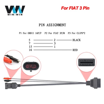 For FIAT Car OBD2 16Pin Extension Cable OBD to OBD2 16Pin Connector Adapter For FIAT 3 Pin OBD 2 OBD2 Car Diagnostic Auto Tool
For FIAT Car OBD2 16Pin Extension Cable OBD to OBD2 16Pin Connector Adapter For FIAT 3 Pin OBD 2 OBD2 Car Diagnostic Auto Tool