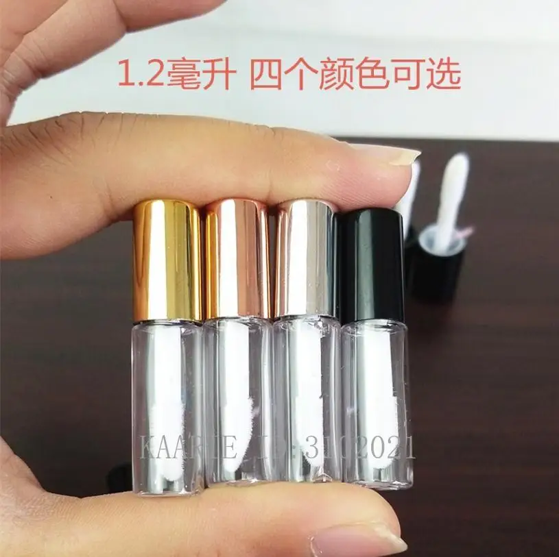 1.2ML 100pcs/lot Rose Gold Empty Lip Gloss Tube,DIY Plastic Elegant Liquid Lipstick Container,Round mini lipgloss sample bottle
1.2ML 100pcs/lot Rose Gold Empty Lip Gloss Tube,DIY Plastic Elegant Liquid Lipstick Container,Round mini lipgloss sample bottle