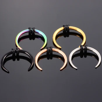 1 Piece Surgical Steel OX Horn Vintage Nose Septum Hoop Rings Ear Septum Clicker Horseshoe Nose Ear Taper Piercing Body Jewelry
1 Piece Surgical Steel OX Horn Vintage Nose Septum Hoop Rings Ear Septum Clicker Horseshoe Nose Ear Taper Piercing Body Jewelry