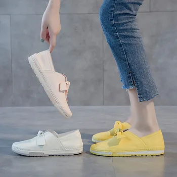 2019 autumn new fashion simple solid color flat shoes women trend leather comfortable soft sole bow decorative casual shoes
2019 autumn new fashion simple solid color flat shoes women trend leather comfortable soft sole bow decorative casual shoes