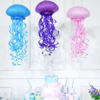 Mermaid Party Decorations Hanging Lantern Jellyfish Pastel Mermaid Birthday Supplies Paper Ornament Happy Birthday Favors
Mermaid Party Decorations Hanging Lantern Jellyfish Pastel Mermaid Birthday Supplies Paper Ornament Happy Birthday Favors