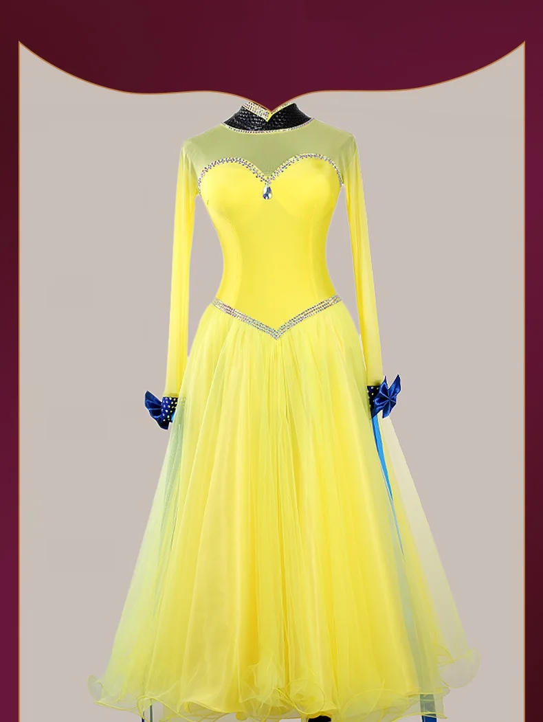ballroom dance dress for women viennese waltz dress yellow ballroom dress perspective modern dance costume for dance
ballroom dance dress for women viennese waltz dress yellow ballroom dress perspective modern dance costume for dance