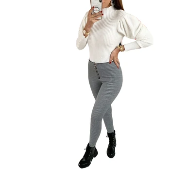 2020 Fashion New Women Ladies Long Pants Zipper Plaid High Waist Pencil Pants Casual Slim
2020 Fashion New Women Ladies Long Pants Zipper Plaid High Waist Pencil Pants Casual Slim