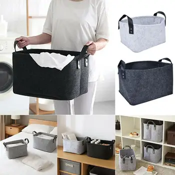 Felt Storage Basket 1pc Living Room Tea Table Black Gray Sundries Storage Basket Cloth Felt Storage Box Bedroom Socks Storage
Felt Storage Basket 1pc Living Room Tea Table Black Gray Sundries Storage Basket Cloth Felt Storage Box Bedroom Socks Storage