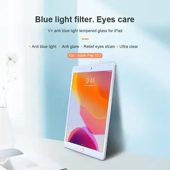 Compatible For iPad 10.2 2020 Screen Protector NILLKIN Anti Blue Light Filter Eye Protection Tempered Glass Protective Film
Compatible For iPad 10.2 2020 Screen Protector NILLKIN Anti Blue Light Filter Eye Protection Tempered Glass Protective Film