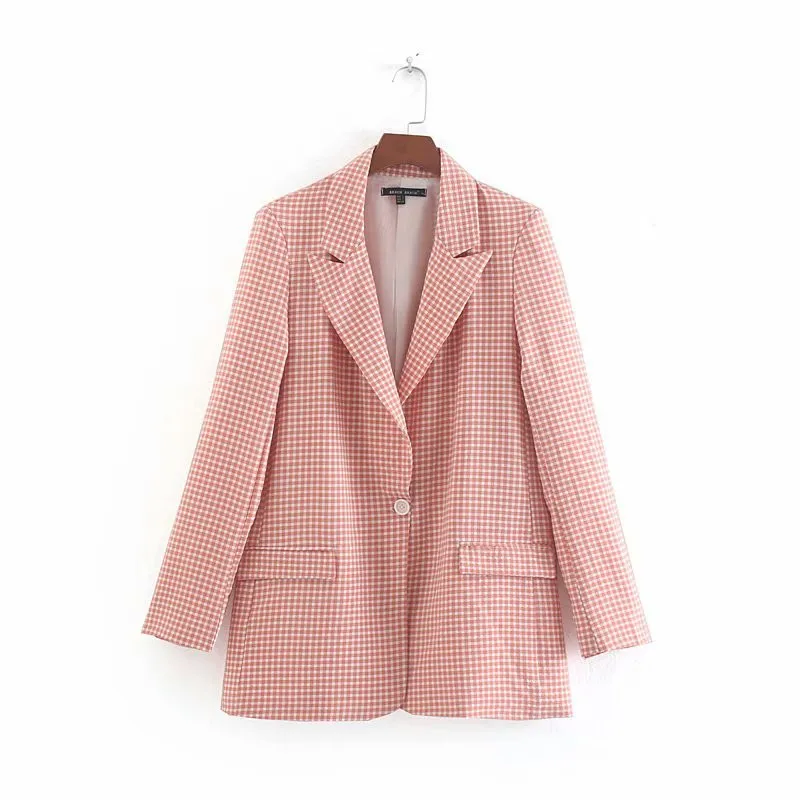 2019 Europe And America Autumn New Style Leisure Suit Plaid One-Button Small Suit Coat Women's 7843578
2019 Europe And America Autumn New Style Leisure Suit Plaid One-Button Small Suit Coat Women's 7843578