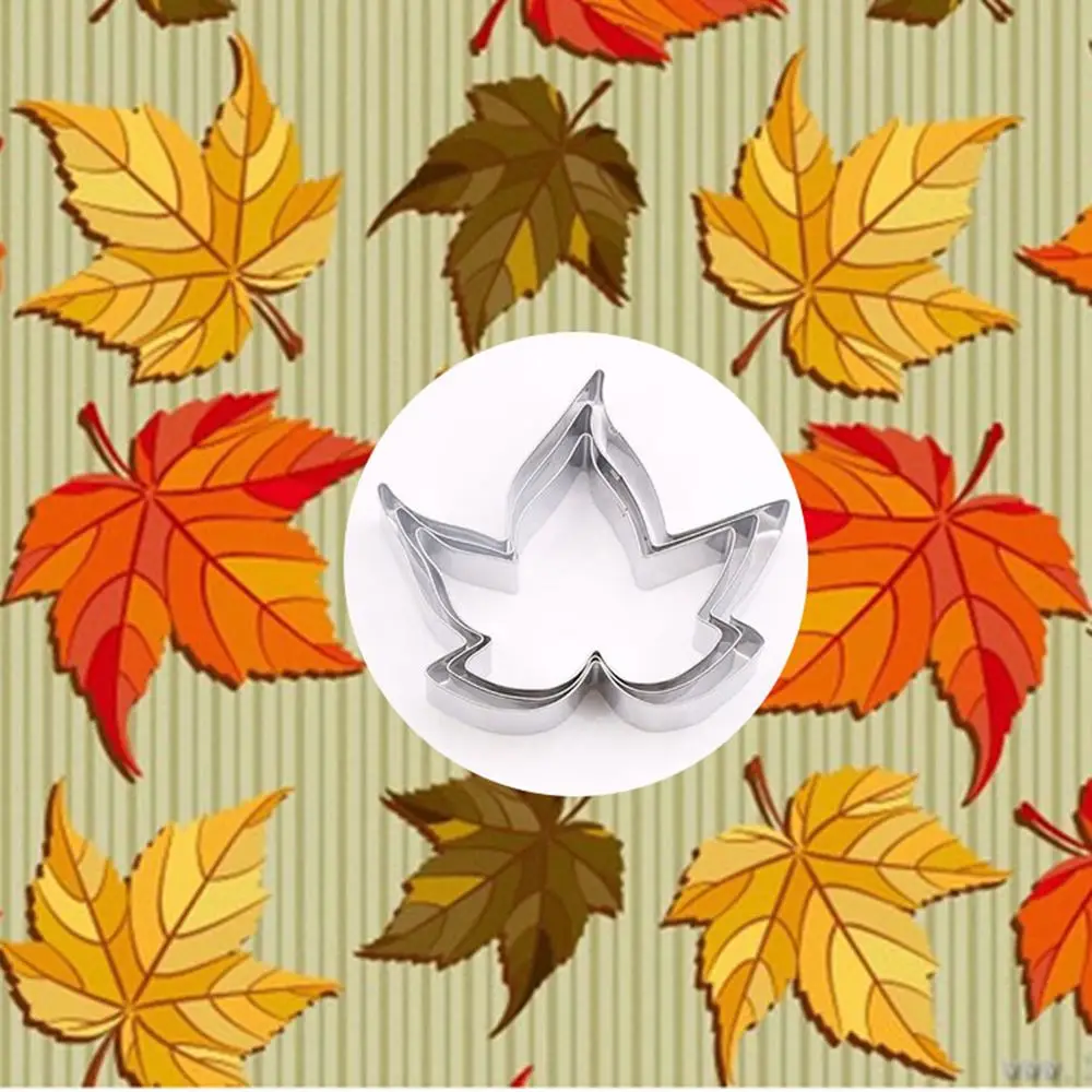 3pcs Stainless Steel Maple Leaf Cake Decorating Tool Fondant Sugar craft Baking Mold Cookie Cutter Kitchen Accessories
3pcs Stainless Steel Maple Leaf Cake Decorating Tool Fondant Sugar craft Baking Mold Cookie Cutter Kitchen Accessories
