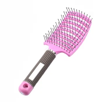 Large Curved Comb Ribs Comb Pig Bristle Anti-static Bending Massage Comb Nine Rows Comb Shape Curly Plastic Smooth Hair Comb
Large Curved Comb Ribs Comb Pig Bristle Anti-static Bending Massage Comb Nine Rows Comb Shape Curly Plastic Smooth Hair Comb