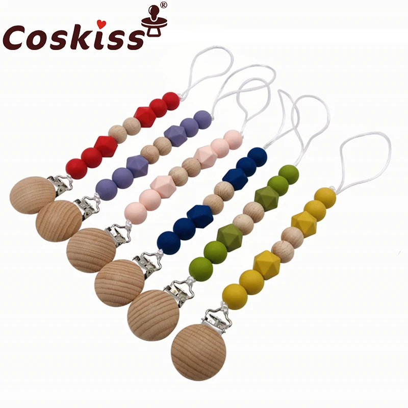 Baby Teether Pacifier Chain Organic Teether Natural Teething Grasping Toy Silicone Beads Toddler Teether Newborn DIY Baby Gift
Baby Teether Pacifier Chain Organic Teether Natural Teething Grasping Toy Silicone Beads Toddler Teether Newborn DIY Baby Gift