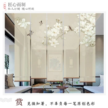 Modern Chinese style roll shade translucent porch partition shade balcony shade office sitting room lift screen curtain
Modern Chinese style roll shade translucent porch partition shade balcony shade office sitting room lift screen curtain