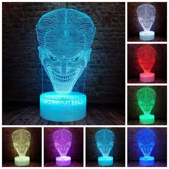 Flashing DC The Joker Figure 3D LED Sleeping Nightlight Colorful Changing Light Toys
Flashing DC The Joker Figure 3D LED Sleeping Nightlight Colorful Changing Light Toys