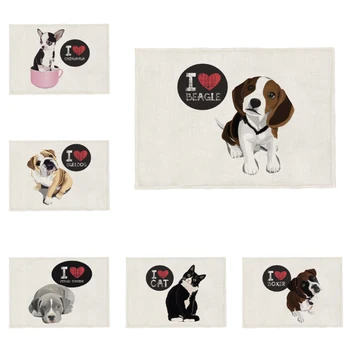 Hottest I Love Animal Placemat Beagle Boston Terrier Boxing Dog Bulldog Lovers Napkin Polyester Customizable Coaster 32 * 45
Hottest I Love Animal Placemat Beagle Boston Terrier Boxing Dog Bulldog Lovers Napkin Polyester Customizable Coaster 32 * 45