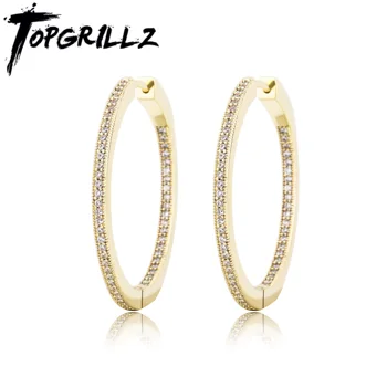 TOPGRILLZ 2020 New Round Earrings Prong Setting AAA High Quality Iced Out Micro Pave Cubic Zirconia Hip Hop Fashion Jewelry Gift
TOPGRILLZ 2020 New Round Earrings Prong Setting AAA High Quality Iced Out Micro Pave Cubic Zirconia Hip Hop Fashion Jewelry Gift