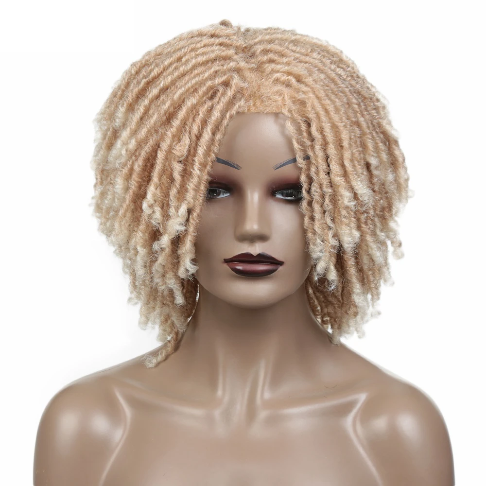 Synthetic Wigs Faux Locs Braided Dreadlocks Wig Ombre Light Brown Blonde 27/613 Braid Wigs for Black Women Daily Party
Synthetic Wigs Faux Locs Braided Dreadlocks Wig Ombre Light Brown Blonde 27/613 Braid Wigs for Black Women Daily Party