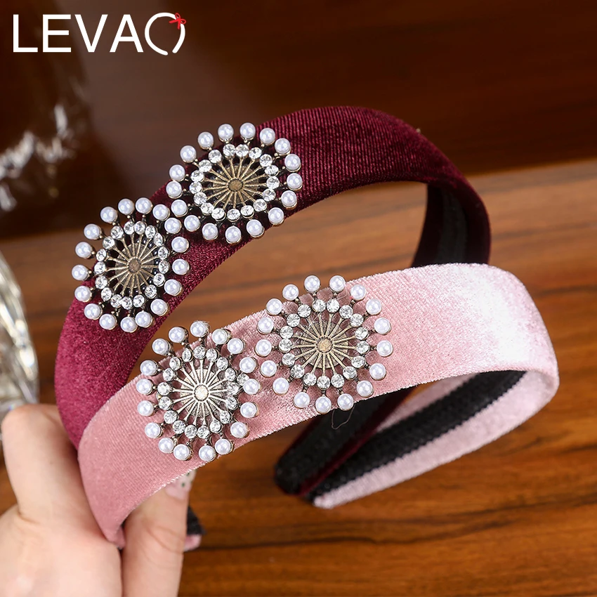 Levao New Pearl Hair Band Rhinestone Wide Hair Hoop Girls Fashion Headband Spring and Summer Photography Hair Accessories
Levao New Pearl Hair Band Rhinestone Wide Hair Hoop Girls Fashion Headband Spring and Summer Photography Hair Accessories