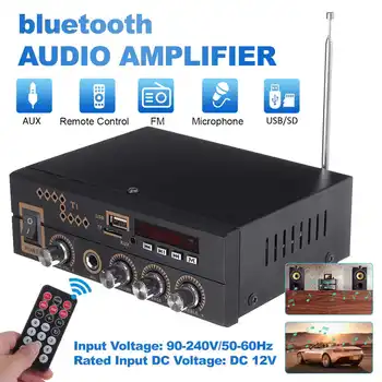 Remote Control bluetooth Stereo Audio Amplifier Home Theater Sound System Audio Mini Amplifiers Support FM USB MIC 90-240V 66W
Remote Control bluetooth Stereo Audio Amplifier Home Theater Sound System Audio Mini Amplifiers Support FM USB MIC 90-240V 66W