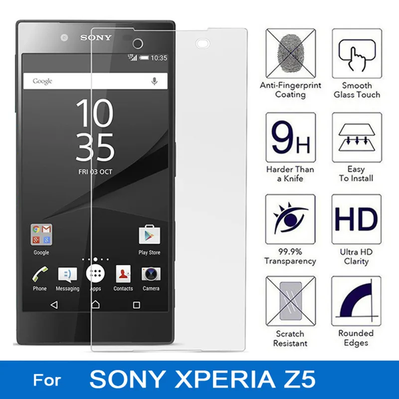 Фото Защитное стекло для Sony Xperia Z5/e6603/e6633/e6653/e6683 2 шт. | Мобильные телефоны и аксессуары