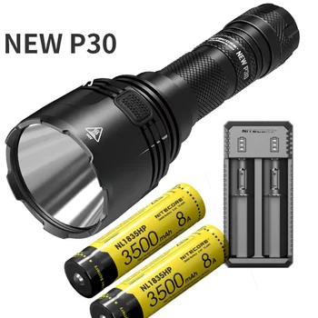 NITECORE NEW P30 Hunting Flashlight XP-L HI V3 max 1000 Lumen Long throw 618 meter 21700 Battery Torch Outdoor Sports Light
NITECORE NEW P30 Hunting Flashlight XP-L HI V3 max 1000 Lumen Long throw 618 meter 21700 Battery Torch Outdoor Sports Light