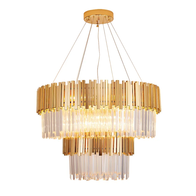 Modern Luxury Round Golden Crystal Chandelier Hotel Lobby Villa Decoration Lamps
Modern Luxury Round Golden Crystal Chandelier Hotel Lobby Villa Decoration Lamps