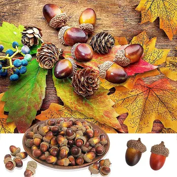 100 Mixed Color Artificial Simulation Small Acorns Halloween Christmas Holiday Table Decoration Model Props
100 Mixed Color Artificial Simulation Small Acorns Halloween Christmas Holiday Table Decoration Model Props