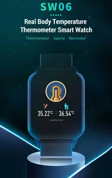Smart Watch Men sw06 real body temperature фитнес браслет Heart Rate Smartwach Waterproof Smartwatch passometer смарт часы reloj
Smart Watch Men sw06 real body temperature фитнес браслет Heart Rate Smartwach Waterproof Smartwatch passometer смарт часы reloj