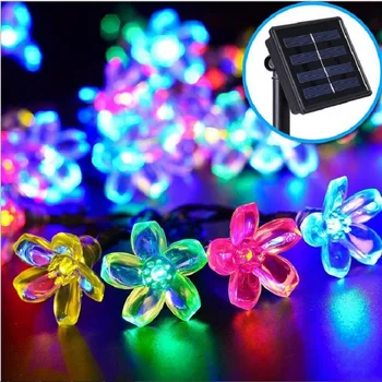 50 LEDS Holiday Solar power Led string light 7M 5colors outdoor solar lamp IP43 Waterproof Solar Blossom String Lights
50 LEDS Holiday Solar power Led string light 7M 5colors outdoor solar lamp IP43 Waterproof Solar Blossom String Lights