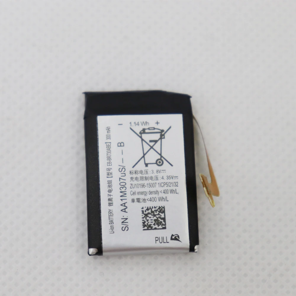 Аккумулятор 300 мА · ч, 2 шт./лот, 1,14 Вт · ч, EB-BR730ABE, для смарт-часов Samsung Gear S2, 3G, R730, SM-R730V, SM-R735V, Gear Sport SM-R600
Аккумулятор 300 мА · ч, 2 шт./лот, 1,14 Вт · ч, EB-BR730ABE, для смарт-часов Samsung Gear S2, 3G, R730, SM-R730V, SM-R735V, Gear Sport SM-R600