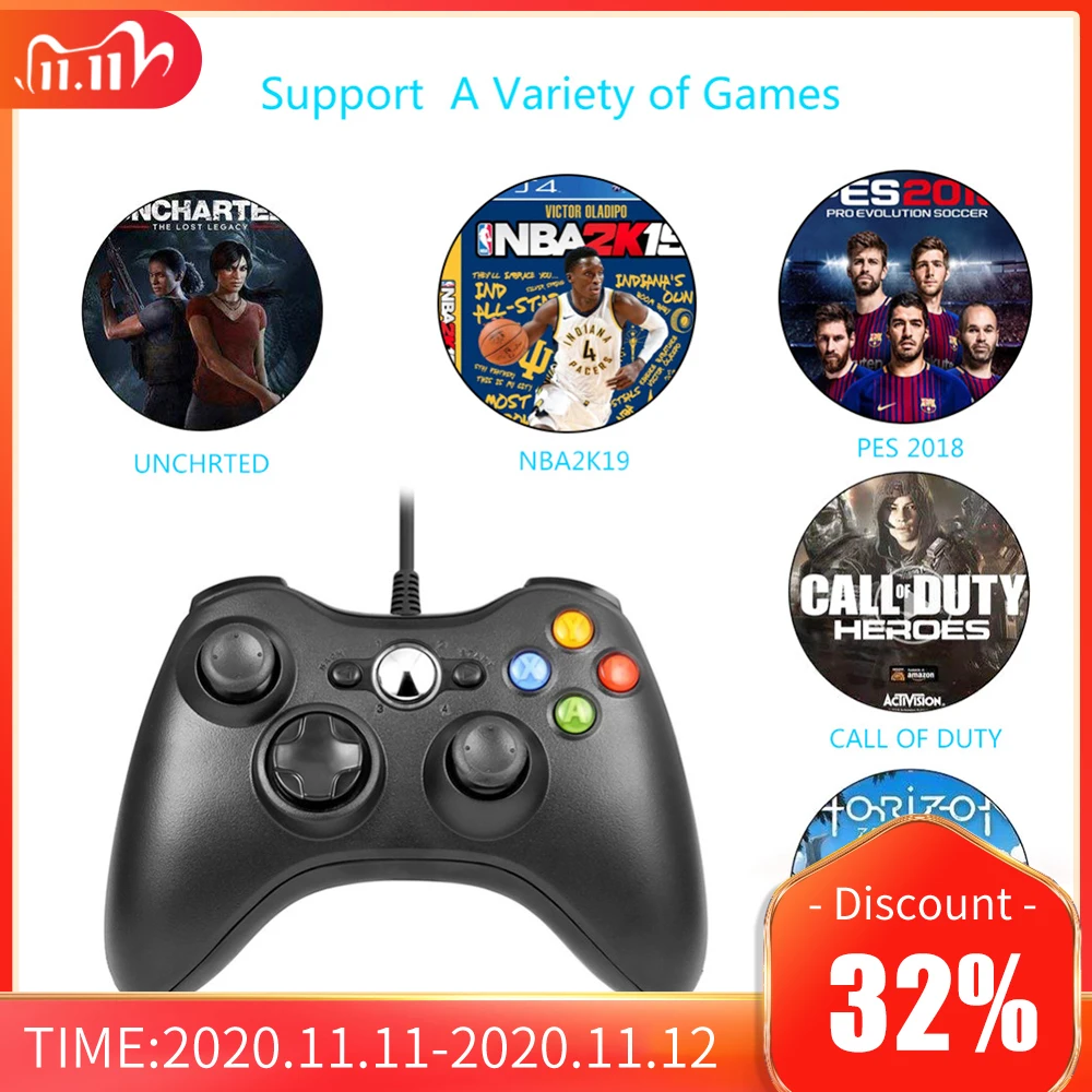 5 Colors Gamepad For Xbox 360 Wired Controller For XBOX 360 Controle Wired Joystick For XBOX360 Game Controller Gamepad Joypad
5 Colors Gamepad For Xbox 360 Wired Controller For XBOX 360 Controle Wired Joystick For XBOX360 Game Controller Gamepad Joypad
