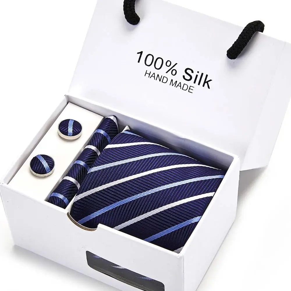 Gift box men Pink ties set Extra Long Size 145cm*8cm Blue Striped Necktie Silk Jacquard Woven Neck Tie Suit Wedding Party 
Gift box men Pink ties set Extra Long Size 145cm*8cm Blue Striped Necktie Silk Jacquard Woven Neck Tie Suit Wedding Party