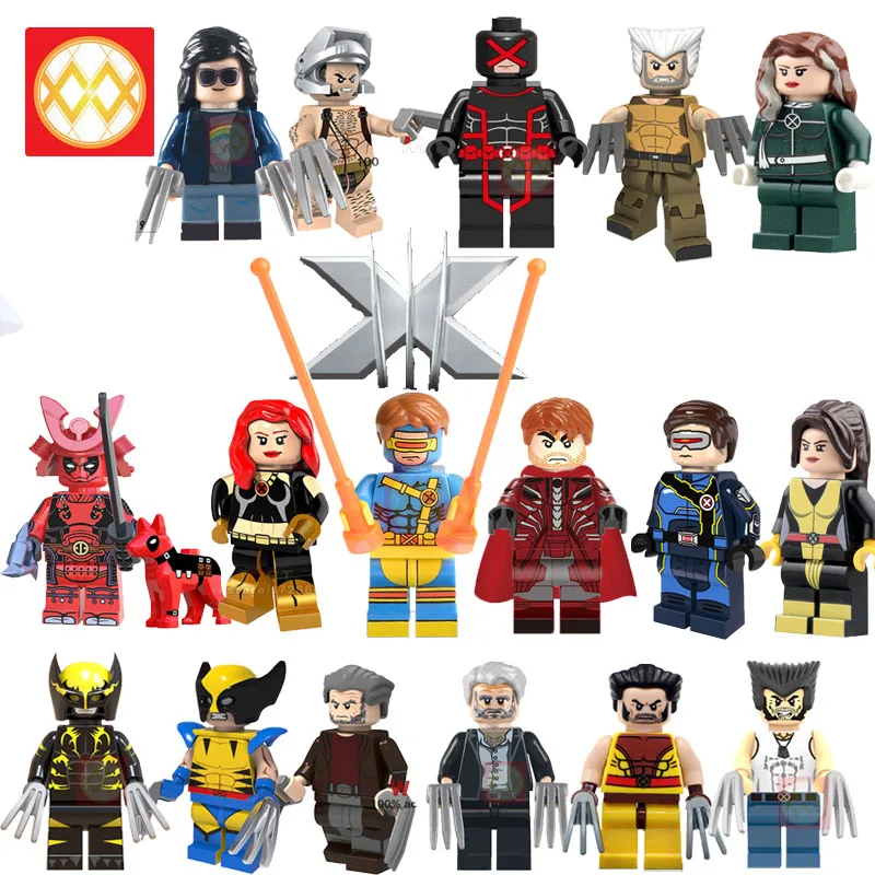 Jean Grey Single Wolverine Claws Marvel Deadpool Christmas X-Men Beast Rouge Building Blocks Model Bricks kids Toys Children
Jean Grey Single Wolverine Claws Marvel Deadpool Christmas X-Men Beast Rouge Building Blocks Model Bricks kids Toys Children