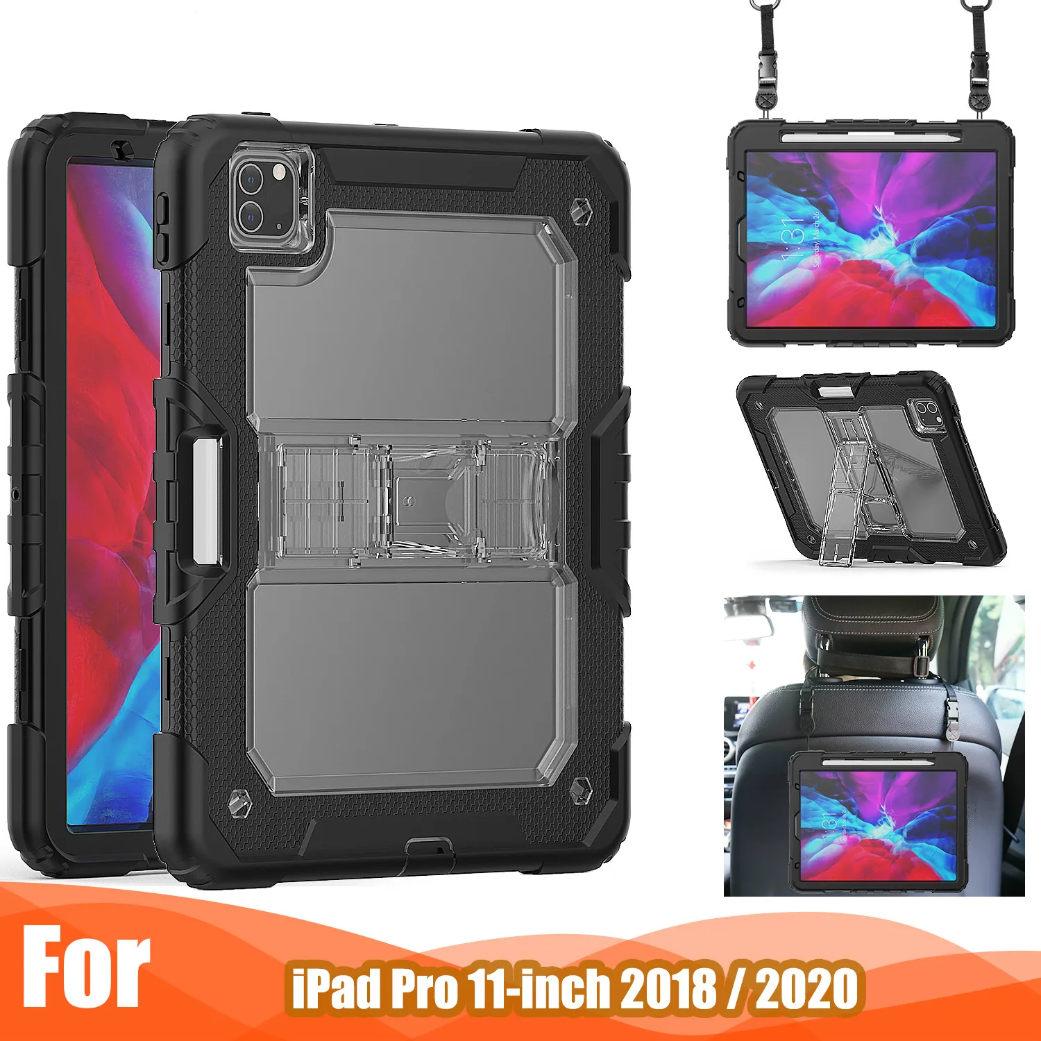 For Ipad Pro 11 2018 Soft Silicone Tablet Armor Case Shell for Ipad Pro 11 2020 Shockproof Cover with Detachable Shoulder Strap
For Ipad Pro 11 2018 Soft Silicone Tablet Armor Case Shell for Ipad Pro 11 2020 Shockproof Cover with Detachable Shoulder Strap