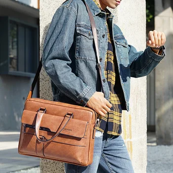 JODIMITTY Men Briefcase Bag High Quality Business Famous Brand Leather Shoulder Messenger Bags Office Handbag 13.3 inch Laptop
JODIMITTY Men Briefcase Bag High Quality Business Famous Brand Leather Shoulder Messenger Bags Office Handbag 13.3 inch Laptop