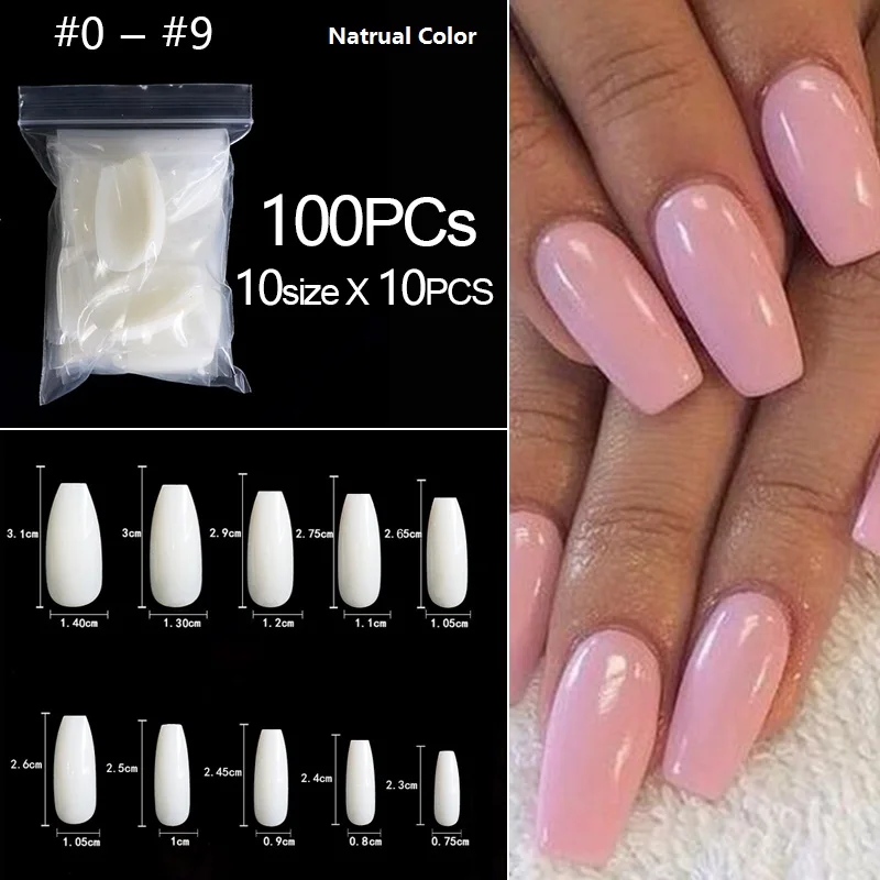 RIKONKA 50/100/500pcs DIY False Ballerina Nails Full/Half Nail Tips Fake Nails Coffin Nails Beautiful Nail Art
RIKONKA 50/100/500pcs DIY False Ballerina Nails Full/Half Nail Tips Fake Nails Coffin Nails Beautiful Nail Art