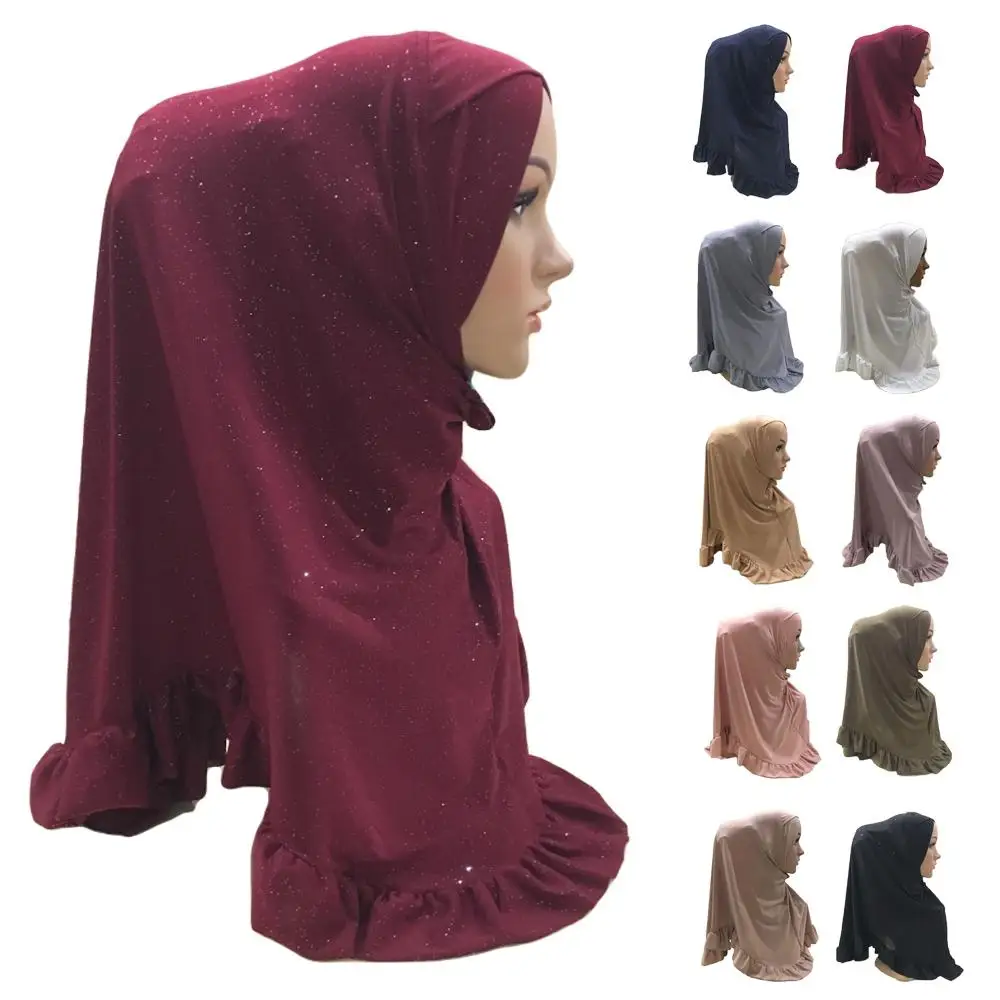 Один шт. мусульманский женский хиджаб Amira головной платок перекрестный шарф шаль