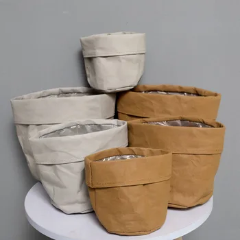 Drouble Multifunction Desktop Flower Pots Waterproof Flower Pot Holder Reuseable Storage Bag Kraft Paper Washable Planter Pot
Drouble Multifunction Desktop Flower Pots Waterproof Flower Pot Holder Reuseable Storage Bag Kraft Paper Washable Planter Pot