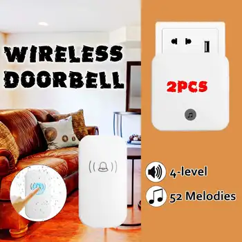 Home House 4 Volume Wireless Doorbell Chime 2 Receiver + 1 Doorbell EU AU UK US Plug Smart Door Bell Chime
Home House 4 Volume Wireless Doorbell Chime 2 Receiver + 1 Doorbell EU AU UK US Plug Smart Door Bell Chime