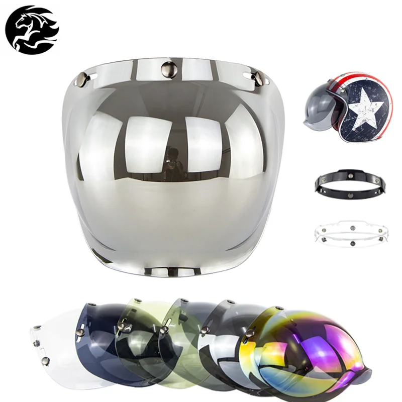 High Quality Flip Up Lens Bubble Visor Universal Helmet Visor Motorcycle Helmet Accessories Sunshield Glasses for Motor Helmets
High Quality Flip Up Lens Bubble Visor Universal Helmet Visor Motorcycle Helmet Accessories Sunshield Glasses for Motor Helmets